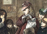 Illustrated London News "GOOD FRIDAY"  - H.C. Antique Print - 1872