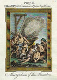 Bankes' Bible NICANOR BEHEADED AFTER DEFEAT - H-Col. Eng. - c1760