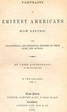 "Eminent Americans" -1853- (BANK PRES) - ALEX DE WITT - Sandtique-Rare-Prints and Maps