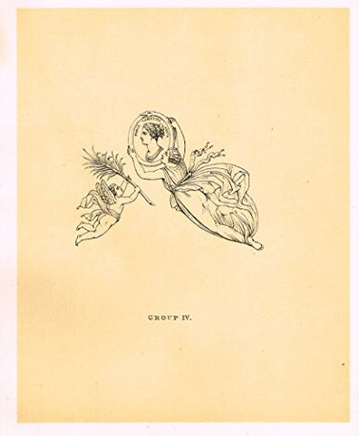 Cicognara's Works of Canova - "GROUP IV"- Heliotype - 1876