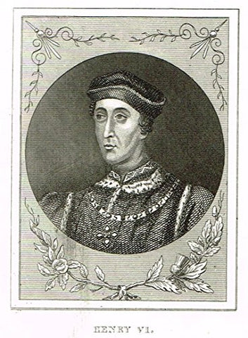 Miniature History of England - HENRY VI - Copper Engraving - 1812