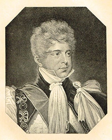 Memoires of the Court of England - GEORGE, PRINCE OF WALES, REGENT OF ENGLAND - Photo-Etching - 1843