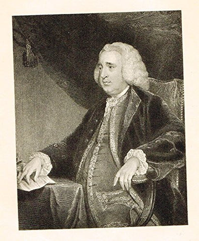 Memoires of the Court of England - HENRY FOX, FIRST LORD HOLLAND - Photo-Etching - 1843