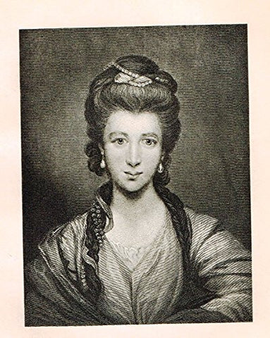 Memoires of the Court of England - MARY, BARONESS HOLLAND - Photo-Etching - 1843