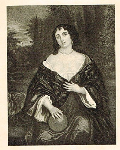 Memoires of the Court of England - ELIZABETH BAGOT, COUNTESS OF DORSET - Photo-Etching - 1843