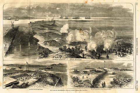 Harper's Weekly - "FORT MACON REPOSSESSED" - (Civil War) - May 17,1862