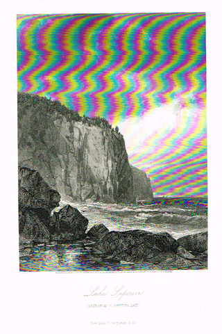 Fine Art - "LAKE SUPERIOR" by William Hart (Engraved by R. Henselwood) - Steel Engraving - 1873