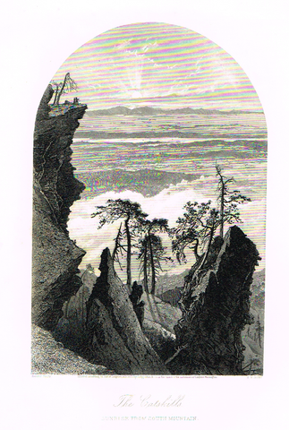 Picturesque America's "THE CATSKILLS" - Steel Engraving - 1872