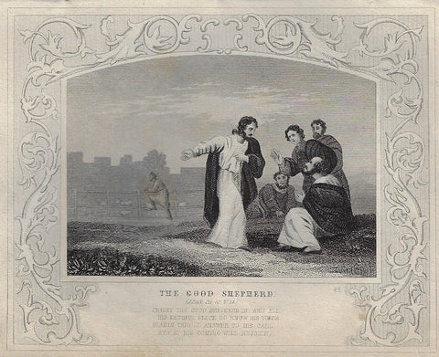 Howard's Religious Prints - THE GOOD SHEPHERD - Eng. - 1860