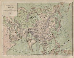 PHYSICAL MAP OF ASIA