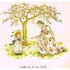 Kate Greenaway's Little Ann - LEARNING TO GO ALONE - Chromolithograph - 1883