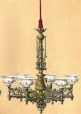 Waring's "CHANDELIERS" - Chromo from "MASTERPIECES of ART" - 1863