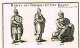 Moufaucon's "HABITS DES PARTHES" from "Antiquity Explained" -  1719