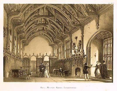 Joseph Nash's "Mansions of England" - DRAWING ROOM, ASTON HALL - 1840