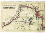 Roux Map (Chart) -1764- GOLFE DE MARSEILLE  Hand-Colored Engraving