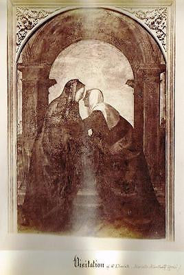 Antique Albumen Print -c1870-  "VISITATION OF ST ELIZABETH"
