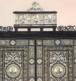 Waring's CABINET BY DE FAENZA - Chromo from MASTERPIECES of ART - 1863