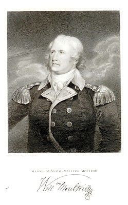 "Gallery of Distinguished Americans" - 'GEN. WILLIAM MOULTRIE"- Steel Eng. -1835 - Sandtique-Rare-Prints and Maps
