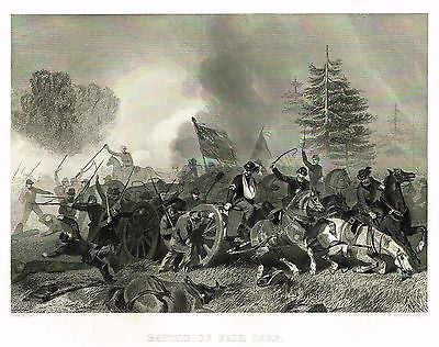 ANTIQUE CIVIL WAR STEEL ENGRAVING PRINT    This 145 year old steel engraving print is from the book "NATIONAL HISTORY OF THE WAR FOR THE UNION, CIVIL, MILITARY AND NAVAL: FOUNDED ON OFFICIAL AND OTHER AUTHENTIC DOCUMENTS" by Evert A. Duyckinck,  published by Johnson, Fry & Company in 1865. Evert Augustus Duyckinck (1816 – 1878)