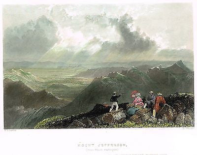 Bartlett H-Col. Eng. - "MOUNT JEFFERSON, FROM MOUNT WASHINGTON" - 1838