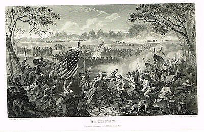 Abbott's Civil War - "NEWBERN" (CIVIL WAR BATTLE) - Steel Engraving - 1865 - Sandtique-Rare-Prints and Maps