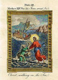 Bankes' Bible DEATH OF JOHN THE BAPTIST - Hand-Col. Eng. - c1760
