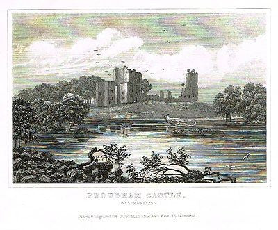 Dugdale's Engand & Wales Delineated - "BROUGHAM CASTLE" - Steel Engraving -c1840