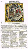 Jacob Cats -1655- "GENTLEMAN SPEAKING TO TAILOR" -  H-C Antique Print