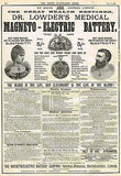 Beecham's Pills - SAVING THE SINKING BOAT - Antique Advertsing -1889