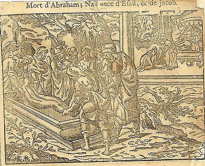 Leclerc's Bible Figures - Woodcut - CHRIST WITH THE FISHERMEN -1614