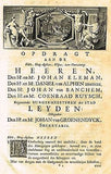 Groenendyck's - "OPDRAGT AAN DE HEEREN" - Antique Print - c1800