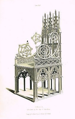 Shaw's Decorations - "CHAIR - OF SILVER IN CITY OF BARCELONA" - 1843
