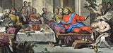 Mortier's Histoire - JESUS & THE LAST SUPPER - Hand-Colored Eng. -1700