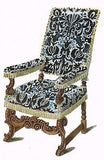 Shaw's Furniture  - "CHAIR OF RAISED VELVET" -H-Col'd Eng. - 1836