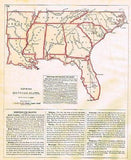 Warren Map - "DIRECTIONS FOR DRAWING THE U.S." - H-C Litho - 1873