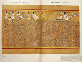 Budge's Book of the Dead - PAPYRUS OF HUNEFER - (Funeral Procession) - 1899