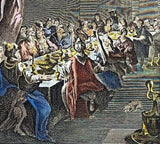 Dr. Southwell's "BELSHAZZAR DISCOVERING WRITING" - H/Col. Eng. -1775