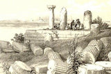 Roberts's Holy Land Tinted Lithograph -1855- IONIC TEMPLE