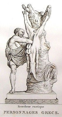 "Musee des Antiques" Engraving -1811- ALEXANDER & TIRADATE