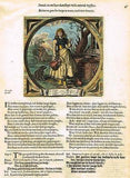 Jacob Cats -1655- "BROKEN POTS CARRY NO WATER" - Antique Print Emblem