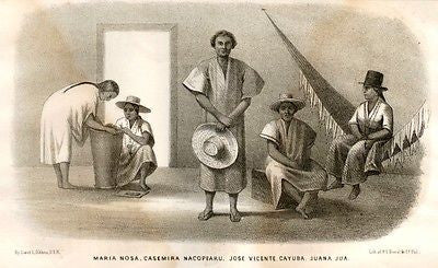 Henderon's AMAZON - Tinted Litho -1854- MARIA NOSA, CASEMIRA