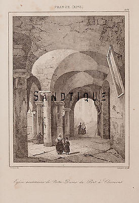 Engraving - "France Dictionnaire" - NOTRE DAME CATHEDRALE - 1841