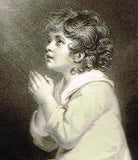 Mezzotint Proof - INFANT SAMUEL - by Sir Joshua Reynolds - Antique Print - c1820