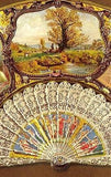 Waring's PARISIAN FAN - Chromo from MASTERPIECES of ART - 1863