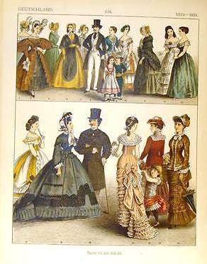 Kretschmer's Costumes -1882- Chromolithograph - GERMANY (1834-1881)
