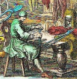 Weigel's Professions "UNIFORM MAKER" - Hand colored Eng. -1698
