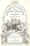 "Wit & Humor" by Burton  -1858- WASHINGTON IRVING - Sandtique-Rare-Prints and Maps