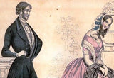Fashions by J.H. Chappell  - 1840 - TWO LADIES & MAN