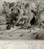 England's Battles by Williams-1860- BATTLE OF INKERMANN - Engraving