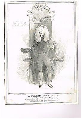 HB Sketches' Satire - "A PARTING COMPLIMENT" - Antique Print -1832